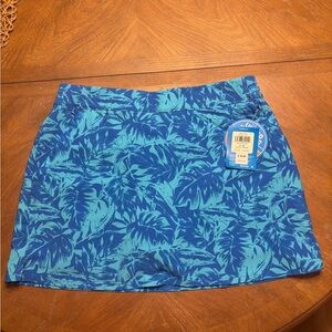 Columbia Blue Leaf Pattern Skort